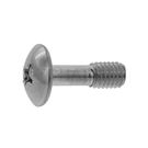 Stainless steel anti-drop half round head cross screw