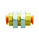 KQ2E Series Bulkhead Straight Connector (KQ Interchangeable Type)
