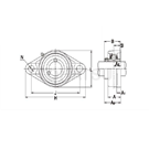 MUCFL series diamond flange bearing assembly