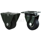 TQQN Series Low Center of Gravity MC Nylon Painted Flat Caster (2.5-3 Inch)
