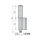 B-1520-A B-520-A L-shaped concealed hinge (2 tubes)