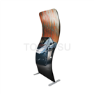 Large snake-shaped aluminum tube display stand