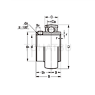 MUC series assembly ball bearings