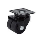 602 Series Black Nylon Dual Wheel Swivel Casters