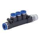 SPKD Manifold Triple Type SUS303 Stainless Steel Fittings