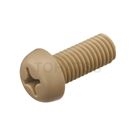 Plastic half round head cross hole screw (PEEK) PEEK/PH