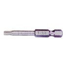 Star screwdriver bit for holes