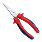 KH Series Two-color handle chrome-plated flat nose pliers