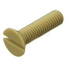 Plastic pan head slotted screw (PEEK Imperial) PEEK-FH