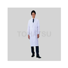 Men's lab coat (white, double-breasted, large pockets) AL-MWD