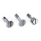 Steel/stainless steel captive slotted thumb screw (with PA washer) A-2176