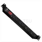 1U 8-seat 15A/20A digital rack power strip PDU