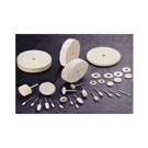 Polishing wool wheel with handle (Ø6mm) (10 pieces) AL series