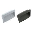 Recessed handle (easy-to-clean, non-flammable, ergonomic) EPR-PF