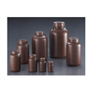 Brown wide mouth bottle (PE with inner cap)