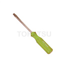 Green rubber handle through screwdriver series