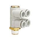 KQ2ZD Series Double Branch Universal L-Type Joint (Sealant)