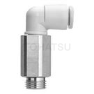 KQ2W Series Long L-Type Connector (Sealing Ring Seal)