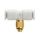 KQ2T Series 2-Port T-Connector (Gasket Seal)