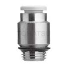 KQ2S Series Hexagonal Hole Straight Fittings (Gasket Seal)