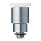 KQ2S-G Series Stainless Steel Hexagonal Hole Straight Fittings (Gasket Sealant)