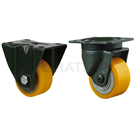 TQQN Series Low Center of Gravity PU Painted Flat Caster (3 Inch)