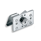 C-1885 Door latch with key and push button