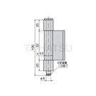 B-1522-B B-522-B L-type concealed hinge (3 tubes)
