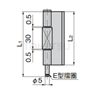 B-1540 B-540 U-curved concealed hinge