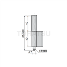 B-1526 B-526 L-type concealed hinge (2 tubes)
