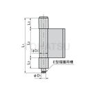 B-1520-B B-520-B L-type concealed hinge (3 tubes)