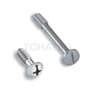 Stainless steel anti-drop flat head slotted/cross screws C-1281C-281