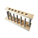 Wooden test tube rack (for 6 tubes)