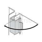 B-1514 U-shaped concealed hinge