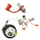 Nitrogen cylinder charging and discharging assembly