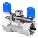One-piece butterfly handle internal thread ball valve BBVF-1P