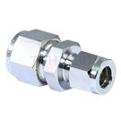 Double piece feed-in reducing straight union RU