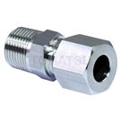 Single piece straight male connector FMC