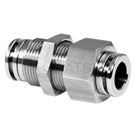 Labor-saving quick-insert bulkhead straight union connector PBU