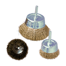 Bowl-shaped steel brush with handle FO-G series