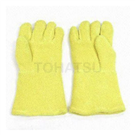 Knitted terry heat resistant gloves