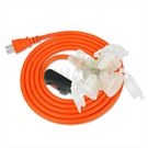2P waterproof cover one extension three plug extension cable power line