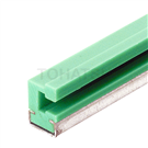 Double-layer PE single-row chain guide rail with C-shaped groove GLGC