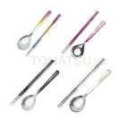 Pure titanium ice crystal soup chopsticks and spoon set (4 colors optional)
