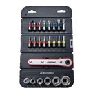 Folding Screwdriver Socket 24-Piece Set