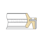 Hydraulic seals (TPU skeleton seals for reciprocating motion) ME-1N