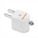 Arc L-shaped 3 to 2 power adapter (white)