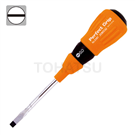 Slotted plastic handle screwdriver