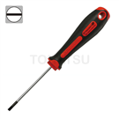 Slotted plastic handle screwdriver