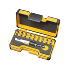 020-19 Four-stage impact-resistant torque screwdriver adapter set (19 pieces)
